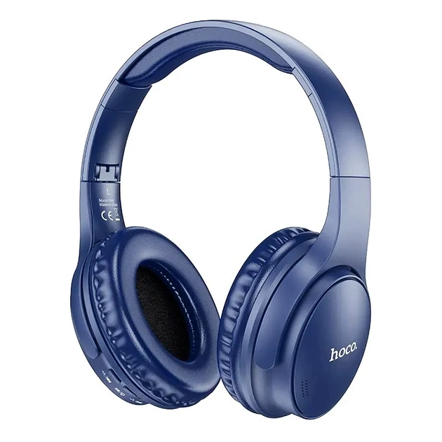 Бездротові Bluetooth навушники Hoco W40 Mighty Blue, фото 1