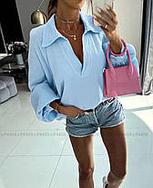 Жіноча легка блузка 4 кольори розміри 42-44,46-48, фото 3