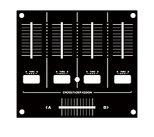 Панель самоклейка під фейдера DNB1216 для Pioneer djm750