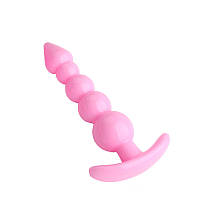 Анальна пробка для сексу із силікону, пробка для анального сексу, силіконові пробки. Рожевий колір, 11,8 см