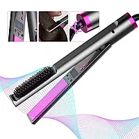 Плойка для волосся з пластинами для випрямлення волосся 3в1 Hair Straightener, прасування професійний Чорний