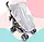 Біла універсальна москітна сітка велика на дитячий візочок люльку прогулянку всіх типів 3966, фото 2