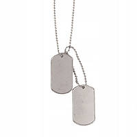 Жетон армии США Mil-Tec® DOG TAG SILVER