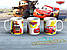 Велика чашка Тачки "МакКвін та Мак" 870мл / Кружка Cars, фото 2