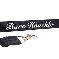 Ремень для ключей Bare Knuckle Logo Lanyard Black