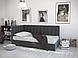 Ліжко кутове подіум односпальне з високим м'яким наголов'ям Бакарді Sentenzo, фото 5