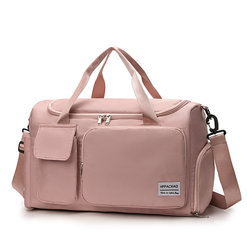 Спортивна сумка з відділенням для взуття | Для тренувань 23 л | 44×26×20 см, рожева