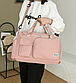 Жіноча спортивна сумка з ременем /Спортивна сумка з відділенням для взуття / Дорожня сумка / Сумка для спорту Рожева, фото 9