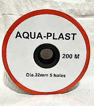 Стрічка Туман Ø 32 мм. Бухта 100 м. 5 дірок/10 см. AQUA-PLAST
