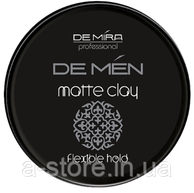 Матова глина для укладання волосся та бороди DeMira Professional DeMen Matte Clay, 100 мл