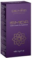 Крем-фарба для брів DeMira Professional Ismida Color Cream For Eyebrows з олією мирри