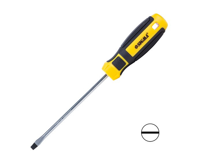 Викрутка шліцьова, плоска, SL 5.0×125мм CrV Mega SIGMA 4009221, фото 1