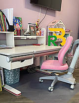 Комплект дитяча стіл-парта трансформер та крісло для дівчинки | Mealux Montreal + Match, фото 3