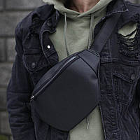 Молодіжна поясна сумка через плече STRAKE із якісної еко-шкіри flotar для повсякденного носіння БАНАНКА