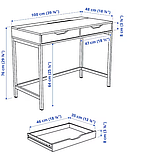 ALEX стіл, білий,100х48 см, 104.735.55, фото 6