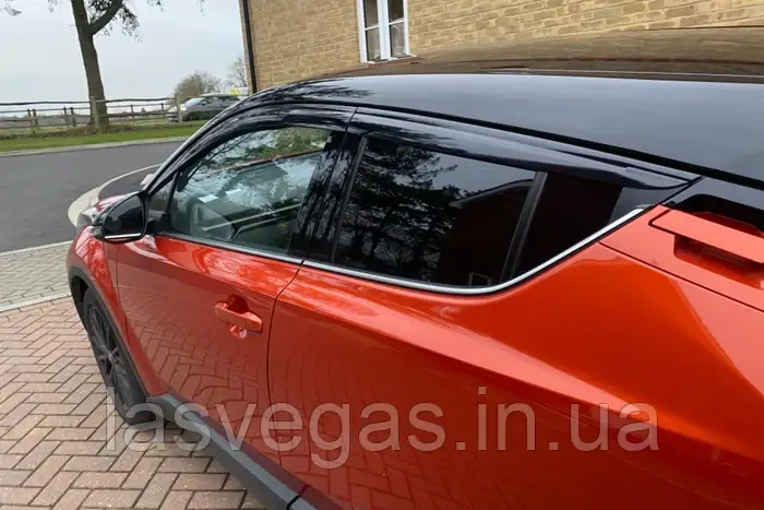 Дефлектори вікон (вітровики) Toyota C-HR 2017-2021 (Autoclover C016), фото 1