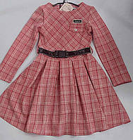 Плаття підліткове клешне КЛІТКА для дівчинки 8-11 років, колір уточнюйте під час замовлення