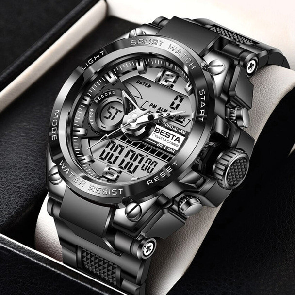 Мужские наручные часы спортивные водостойкие тактические  Besta Sport