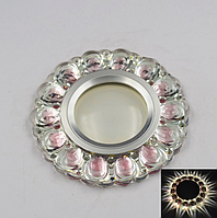 Точковий світильник T050P під лампу MR-16 з LED підсвічуванням 3W, 4000К