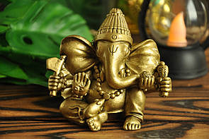 Керамічна статуетка ганеша, 9 х 9 х 4.5 см