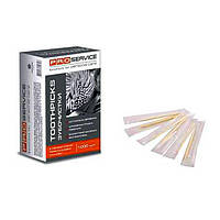 Зубочистки дерев'яні в індивідуальній упаковці PRO service 1000 шт/уп.