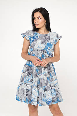 Жіноча літня сукня ошатна S — XL блакитна