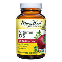 Витамины и минералы MegaFood Vitamin D3 2000 UI, 60 таблеток