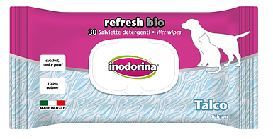 Серветки для собак з ароматом дитячої пудри | Inodorina Salvietta Pocket Talco 15 шт