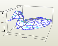 PaperKhan Конструктор из картона утка птица оригами papercraft 3D фигура развивающий набор антистресс