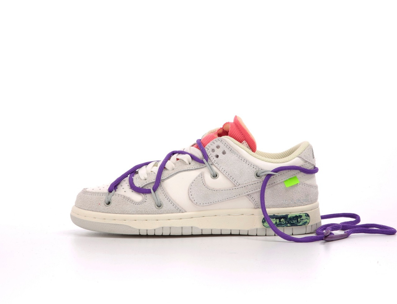 Кросівки Nike SB Dunk x Off White Lot 15/50 Low Gray / Найк СБ Данк Офф Вайт Лот 15/50 Низькі Сірі