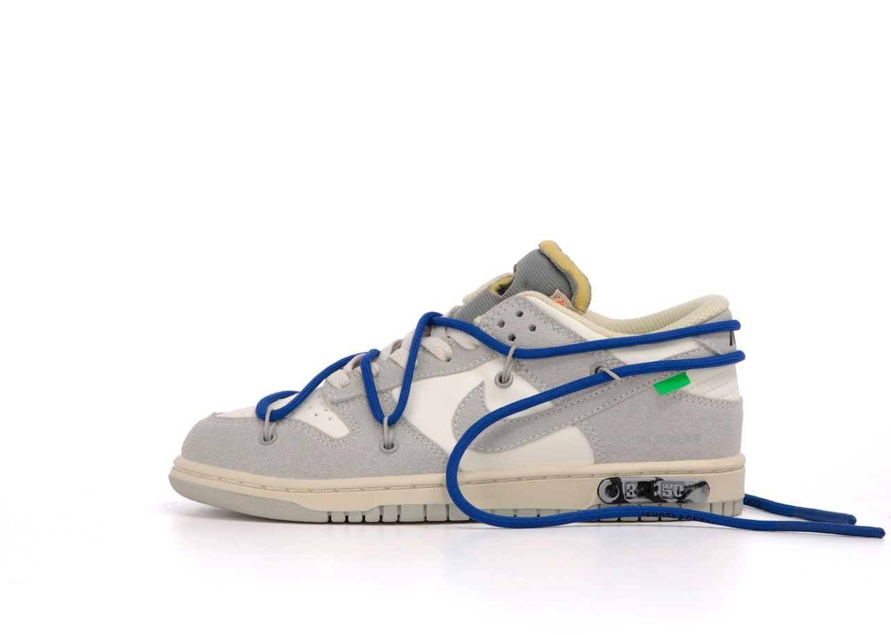 Кросівки Nike SB Dunk x Off White Lot 32 Low Gray / Найк СБ Данк Офф Вайт Лот 32 Низькі Сірі