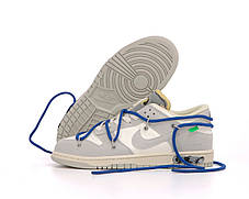 Кросівки Nike SB Dunk x Off White Lot 32 Low Gray / Найк СБ Данк Офф Вайт Лот 32 Низькі Сірі, фото 2