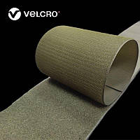 Липучка контактная Velcro 100 мм цвет хаки2 Army Green (6G2) лента-крючки и лента-петли комплект loop/hook