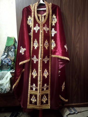Купить Облачение священника с вышивкой (бархат), цена 9500 грн — Prom ...