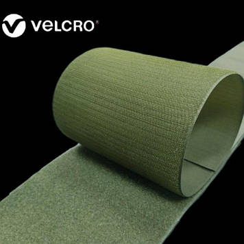 Липучка контактна Велкро Velcro 160 мм колір хакі NATО 850 6D1 гачки та петлі loop/hook