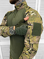 Мужская боевая армейская тактическая рубашка убакс мультикам для военных, Штурмовая рубашка лето ВСУ ЗСУ L