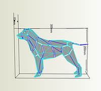 PaperKhan Конструктор із картону собака пес пазл орігамі papercraft 3D фігура полігональна набір подарок сувенір антистрес