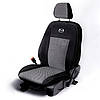 Чохли на сидіння Мазда 3 (Mazda 3) модельні тканинні авточохли з логотипом, фото 3