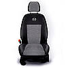 Чохли на сидіння Мазда 3 (Mazda 3) модельні тканинні авточохли з логотипом, фото 4