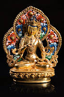 Статуэтка с позолотой Непал Будда Авалокитешвара