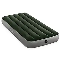 Матрас надувной Intex 64106 Prestige Downy Bed, 76-191-25см, велюр, зеленый.