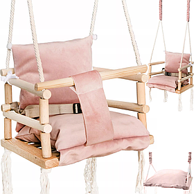 Качели 3в1 Kruzzel розовые NEW H18027