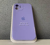 Чехол silicone case на iphone 12 с микрофиброй силиконовый чехол для айфон 12