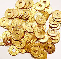 Монета штучно золотой цвет 100 МОНЕТ