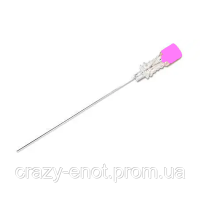 Игла для спинальной анестезии (тип Квинке) 18 G (1,3*88 мм) розовая (ID ...