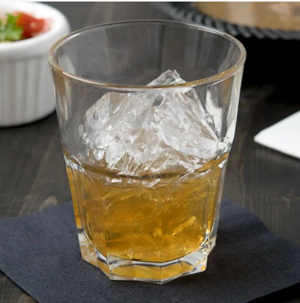 Стеклянный стакан Arcoroc Гранит олд-фешен низкий с гранями 270 мл ...