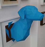 PaperKhan оригинальный подарок голова пес собака оригами papercraft 3D фигура развивающий набор антистресс