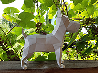 PaperKhan Конструктор із картону шнауцер пес собака оригамі papercraft 3D фігура, що розвиває набір антистрес