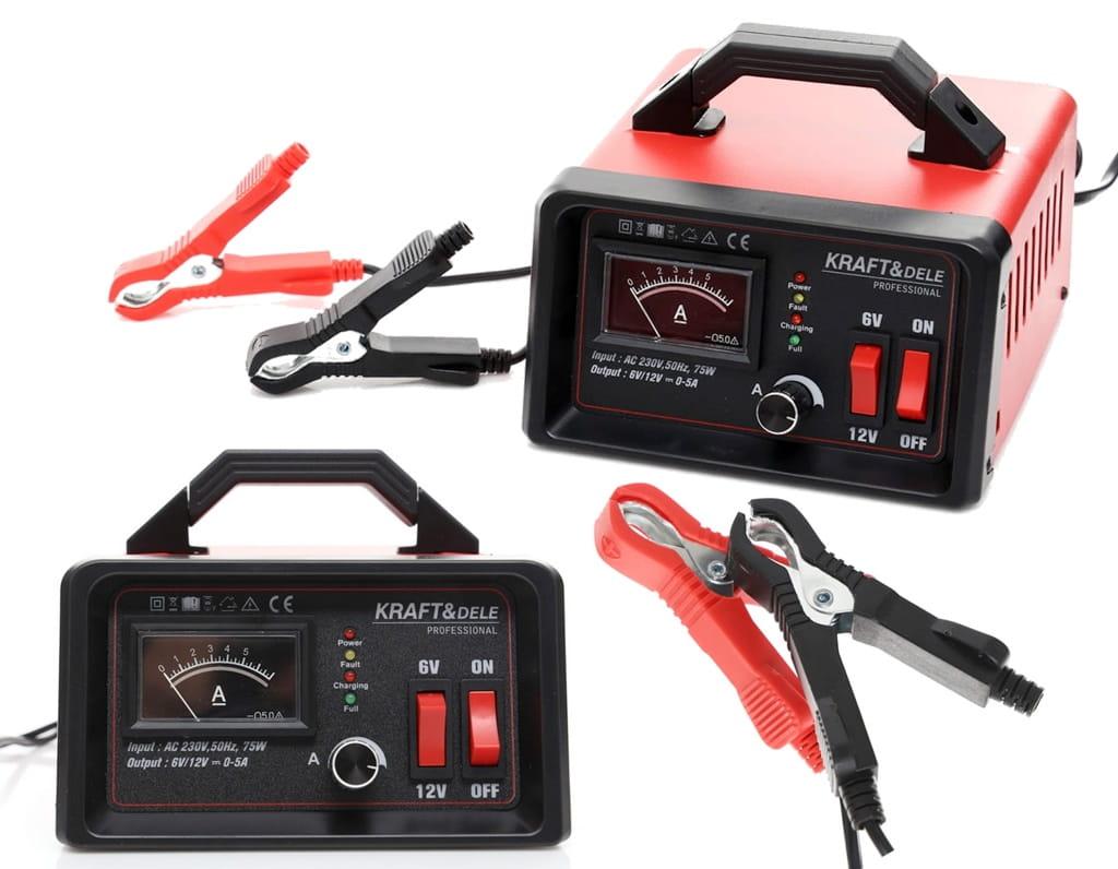 Зарядний пристрій Kraft&Dele KD1288 75W 6V/12V 5 А