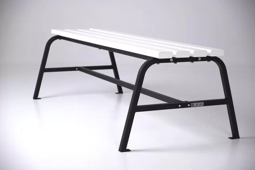 Садовая Лавка Classic Без Спинки Из ПВХ на Металлическом Каркасе ...